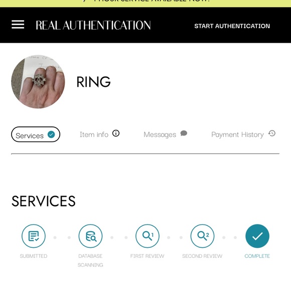 Sold-Chanel 2015 Art Deco Ring - Picture 7 of 8